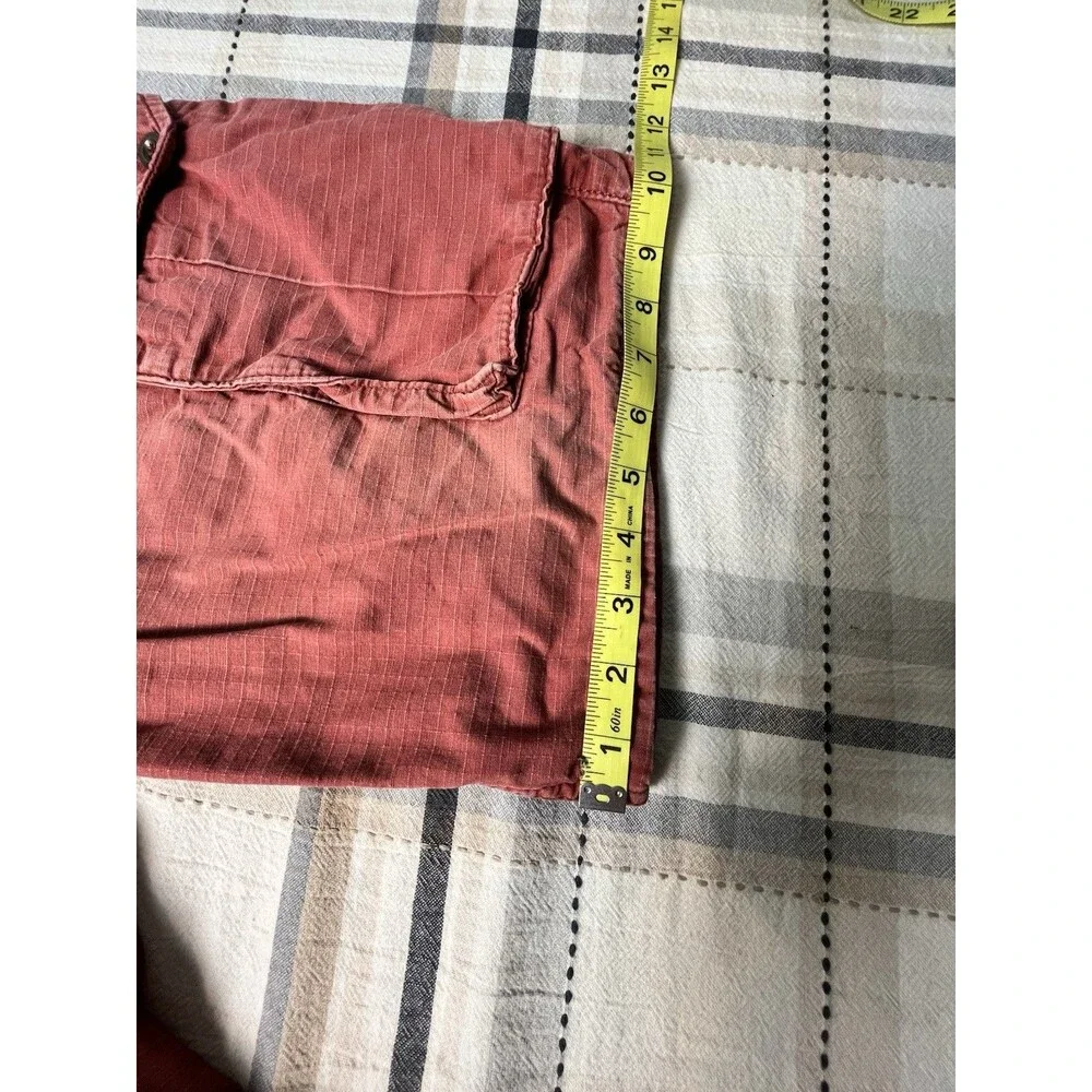 Levi’s Men’s Cargo Shorts Size 34 Rust/Red 100% Cotton Workwear Pockets